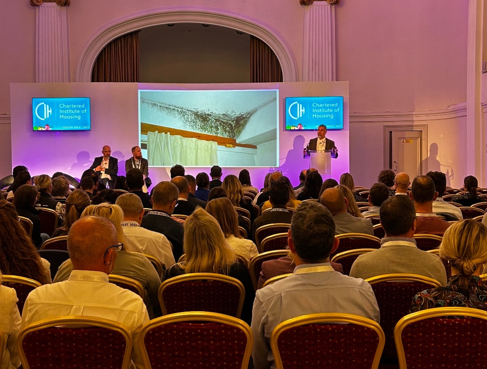 South West conference theatre hall with delegates benefitting from the speakers knowledge