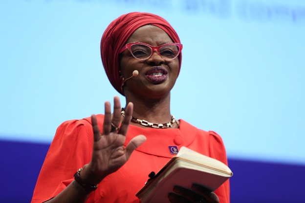 Lara Oyedele speaking
