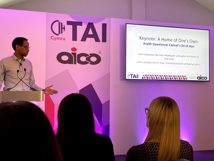 Hashi Mohamed speaking at TAI 2024