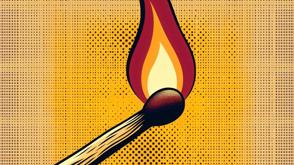Lit Match Popart Golden