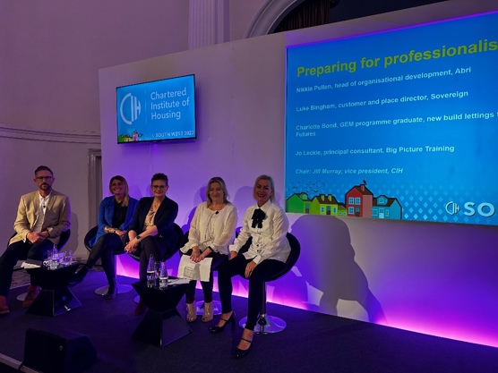 CIH South West 2023's Preparing for Professionalisation panel