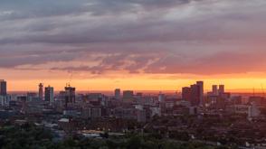 Manchester Cloudy Sunset Golden